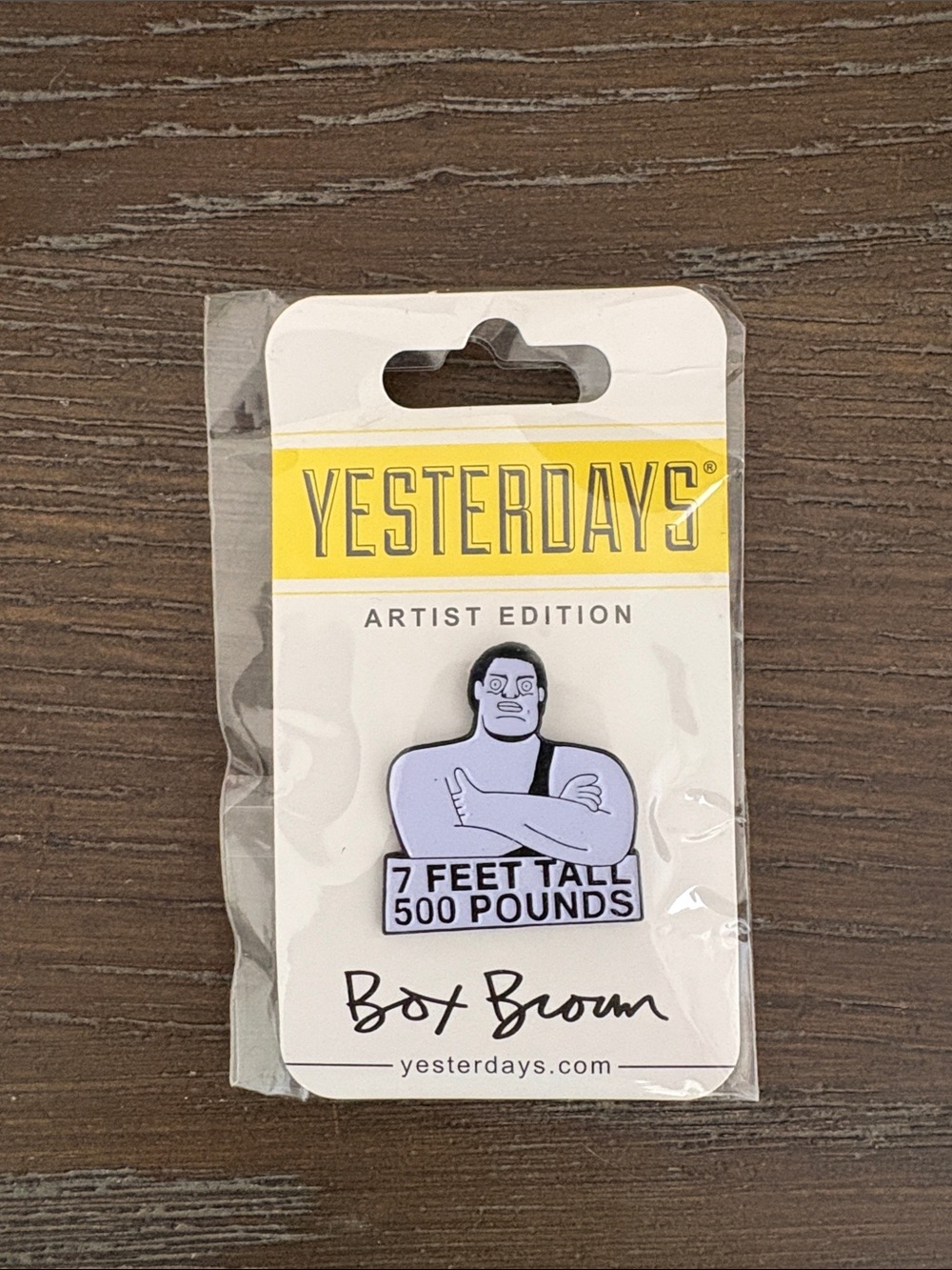 Yesterdays Artist Edition Enamel Pin - Box Brown